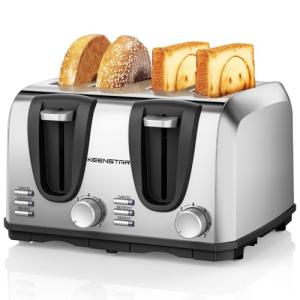 Keenstar 4-Slice Stainless Steel Bread Toaster