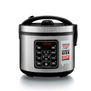 Gourmia 3 Qt Digital Rice Cooker and Steamer