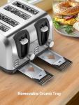 Keenstar 4-Slice Stainless Steel Bread Toaster