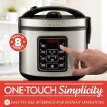Gourmia 3 Qt Digital Rice Cooker and Steamer