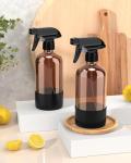 Bontip Amber Glass Spray Bottle Set - 16 oz