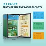EUHOMY 3.1 Cu.Ft Mini Fridge with Freezer
