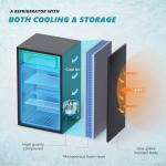 EUHOMY 3.1 Cu.Ft Mini Fridge with Freezer