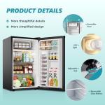 EUHOMY 3.1 Cu.Ft Mini Fridge with Freezer