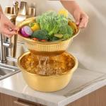 4-Piece Stainless Steel Colander Set with Slicer