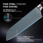 Japanese Style 7 Inch Santoku Chef Knife