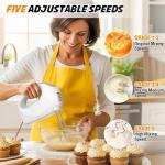 5-Speed Electric Hand Mixer with Turbo Boost