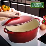 Vivicreate 9.6 QT Red Gradient Dutch Oven