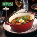 Vivicreate 9.6 QT Red Gradient Dutch Oven