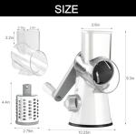 Cambom Hand Crank Cheese Grater with Suction Base