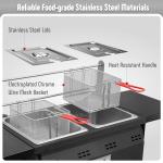 Outdoor Propane Deep Fryer with Dual Tanks