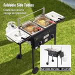 Outdoor Propane Deep Fryer with Dual Tanks