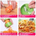 SUREWIN 3-in-1 Vegetable Spiralizer and Slicer