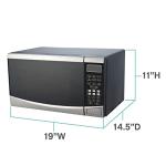 West Bend Compact 900W Microwave Oven with Turntable