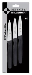 Mercer Millennia 3-Pack Slim Paring Knives
