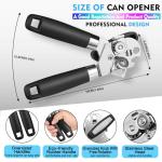 Heavy-Duty Manual Can Opener with Ergonomic Grip