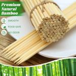 Hysagtek 200 Bamboo 12-Inch Skewers for BBQ