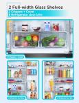 BLACK+DECKER 18 Cu. Ft. French Door Refrigerator