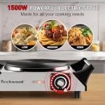 Techwood 1500W Single Burner Electric Hot Plate