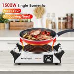 Techwood 1500W Single Burner Electric Hot Plate