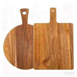 Wooden Cutting Board Set with Handle for Kitchen