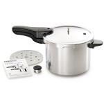 Presto 6-Quart Aluminum Pressure Cooker in Silver
