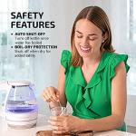 OVENTE 1.5L Glass Electric Kettle for Coffee/Tea