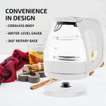 OVENTE 1.5L Glass Electric Kettle for Coffee/Tea