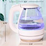 OVENTE 1.5L Glass Electric Kettle for Coffee/Tea
