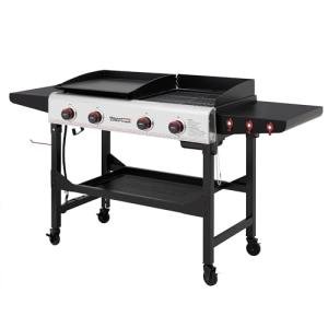 Royal Gourmet 4-Burner Portable Propane Grill & Griddle