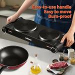 CUSIMAX Double Electric Hot Plate - 1800W