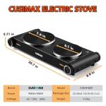 CUSIMAX Double Electric Hot Plate - 1800W