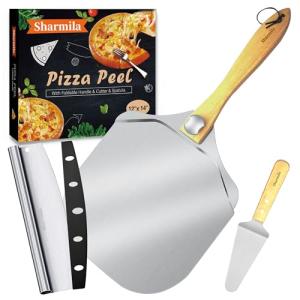 12-Inch Aluminum Pizza Peel with Foldable Handle