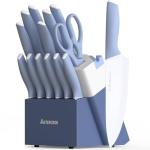 Astercook 15-Piece Ceramic-Coated Knife Set
