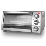 BLACK+DECKER 4-Slice Stainless Steel Toaster Oven