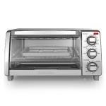 BLACK+DECKER 4-Slice Stainless Steel Toaster Oven
