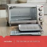 BLACK+DECKER 4-Slice Stainless Steel Toaster Oven