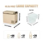 Alpicool 48 Quart Portable Car Refrigerator and Freezer