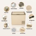 Alpicool 48 Quart Portable Car Refrigerator and Freezer