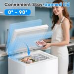 Stopsad 1.8 Cu.Ft Mini Chest Freezer, White