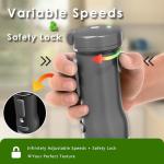 WHUTO Cordless 5-in-1 Handheld Immersion Blender