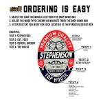 Personalized Vintage Tap Handle - Cherry or Walnut