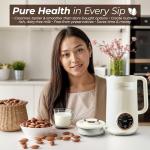 8-in-1 Nut Milk Maker with Recipes and Frother