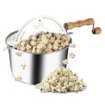 Hand Crank Stovetop Popcorn Maker - 6 Quart