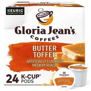 Gloria Jean's Butter Toffee Medium Roast K-Cups 24 Count