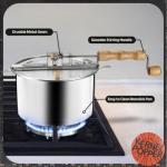 Hand Crank Stovetop Popcorn Maker - 6 Quart