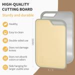 LIHOOOOM Double-Sided Stainless Steel Cutting Board