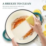 Overmont 5.5QT Enamel Cast Iron Dutch Oven