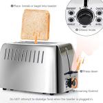 Stainless Steel 2-Slice Bagel Toaster with Settings