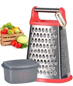 Ourokhome Stainless Steel Cheese Grater with Handle